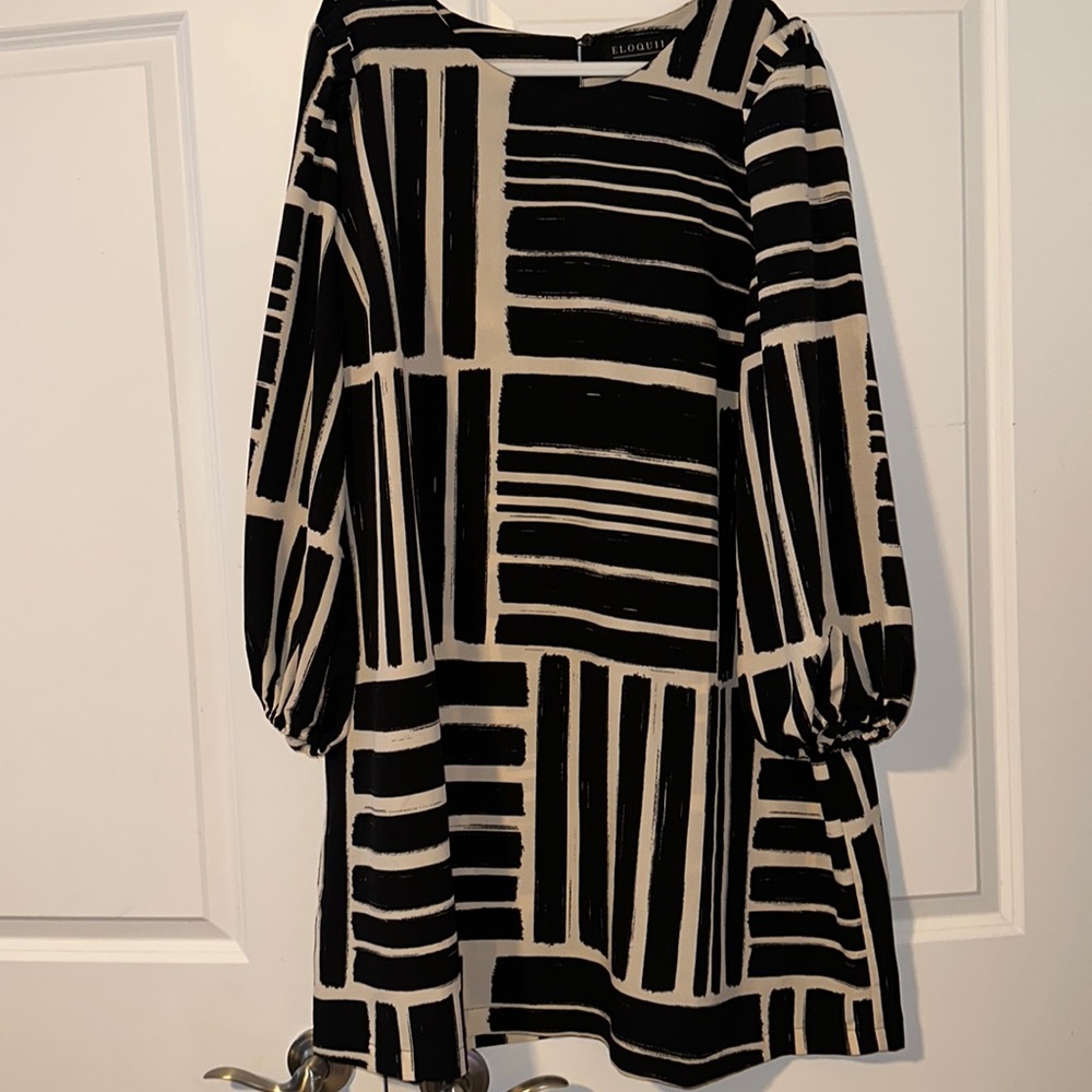ELOQUII WEAR TO WORK MIDI DRESS LONG SLEEVE SIZE 24W